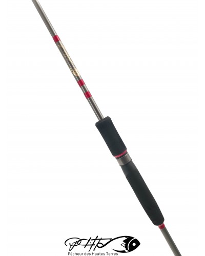 Poignée EVA noire haute densité et porte-moulinet Fuji graphite de la canne verticale 68MXF