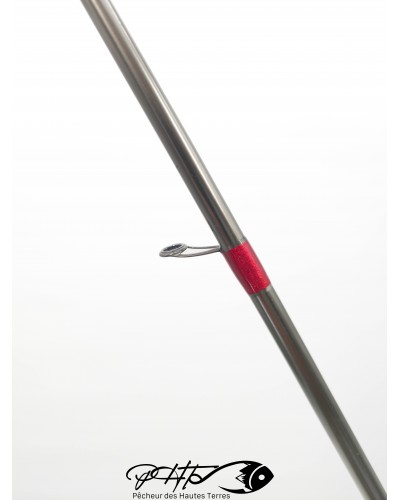 Anneaux Fuji SIC montés sur la canne verticale 68MXF 14-32gr pour la pêche du sandre
